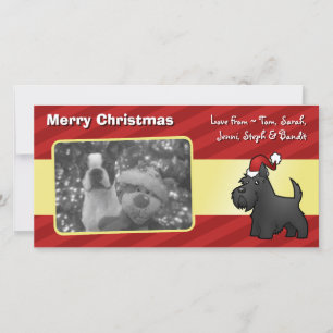 Christmas Scottish Terrier Holiday Card