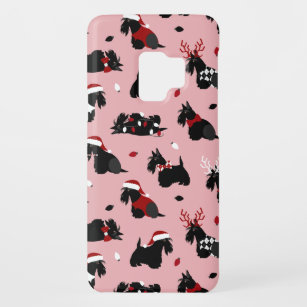 Christmas Scottish Terrier Pink Case-Mate Samsung Galaxy S9 Case