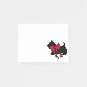 Christmas Scottish Terrier Post It Notes Gift