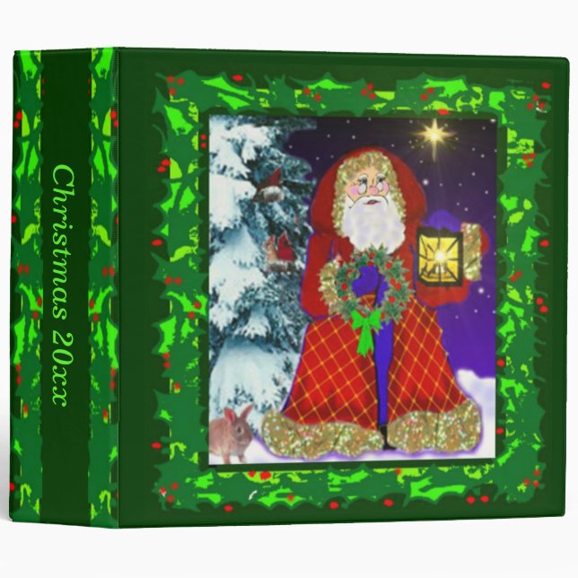 Christmas scrapbook binder (Front/Spine)