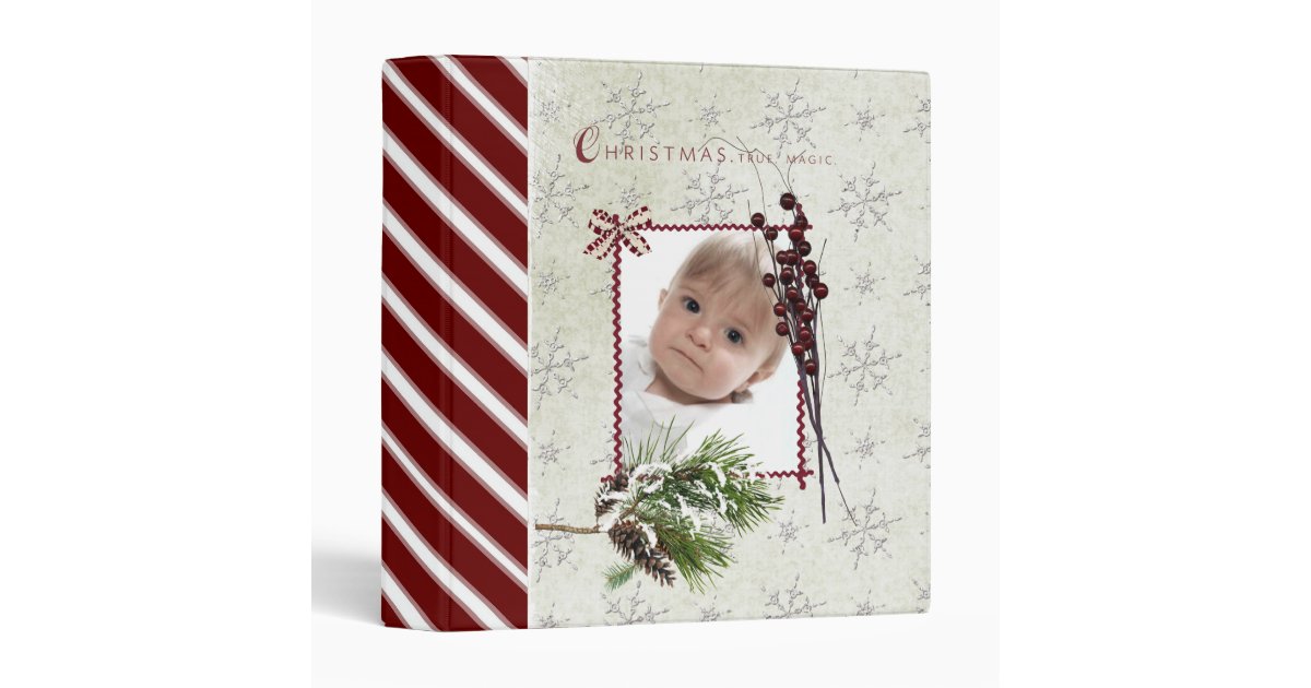 christmas scrapbook/ photo album. 3 ring binder