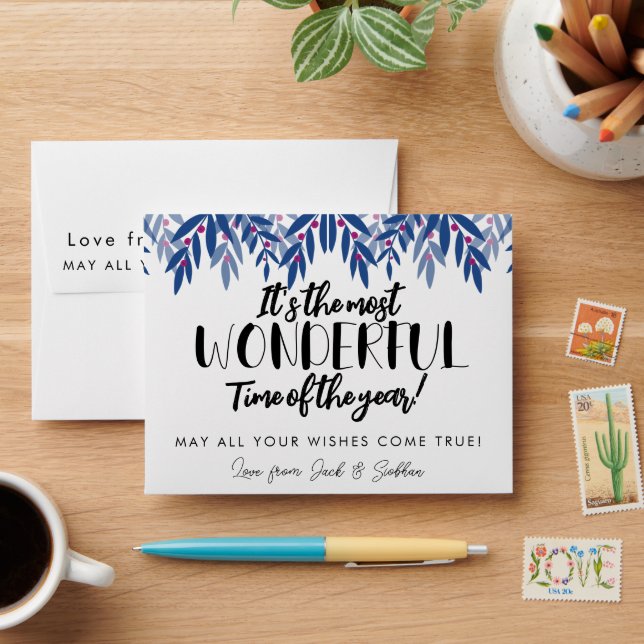 christmas scratchcard Lottery Ticket Wedding favor Envelope (Desk)