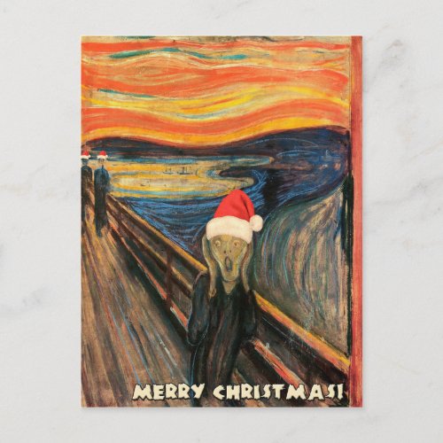 Christmas Scream Holiday Postcard