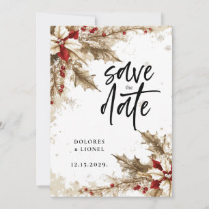 Christmas Script Wedding Save the date