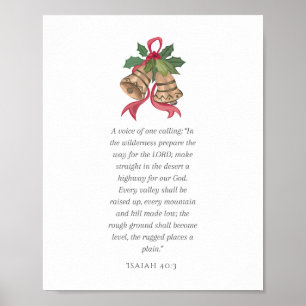 Christmas Scripture Art on Matte Poster