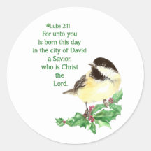 Rise Up and Pray Scripture Quote Classic Round Sticker