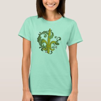 Christmas Scroll Fleur de lis - Customized T-Shirt