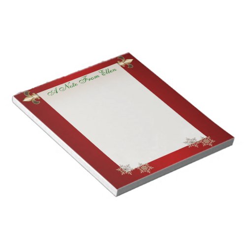 Christmas Scroll Notepad