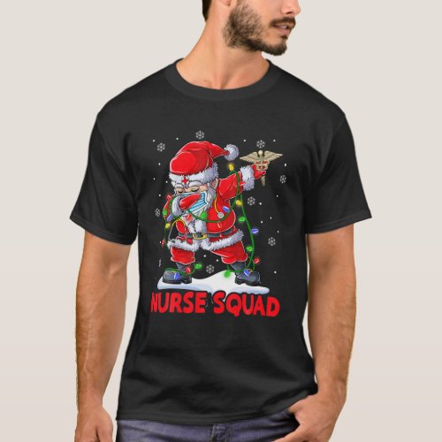 Christmas Scrub Tops Funny Dabbing Santa Scrubs Nu