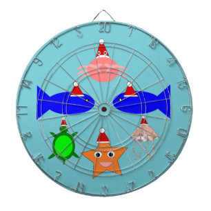 Christmas Sea Creatures Dart Board