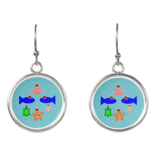 Christmas Sea Creatures Earrings