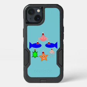 Christmas Sea Creatures iPhone 13 Case