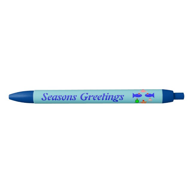 Christmas Sea Creatures Personalized Pen (Front)