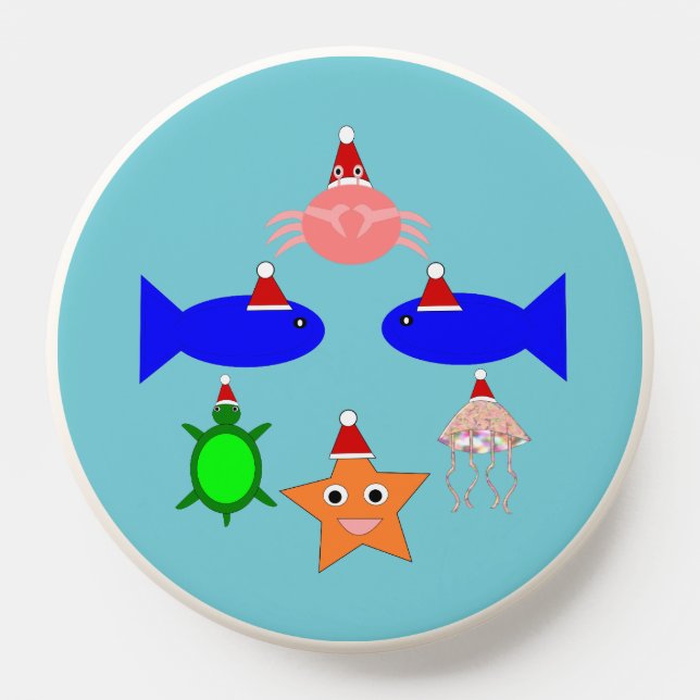 Christmas Sea Creatures PopSocket (Popsocket)