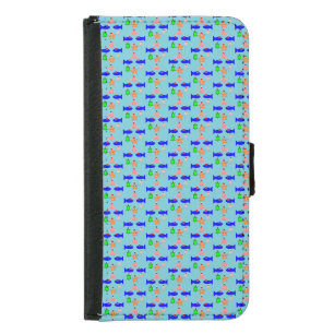 Christmas Sea Creatures Samsung Galaxy S5 Wallet Case