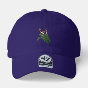 Christmas Sea Turtle Reindeer Vintage Engraving De 47 Brand Hat