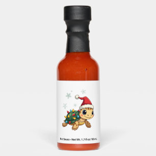 Christmas Sea Turtle Santa Xmas Men Women Boys Gir Hot Sauces