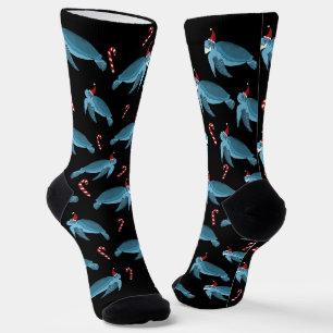 Christmas Sea Turtle Socks