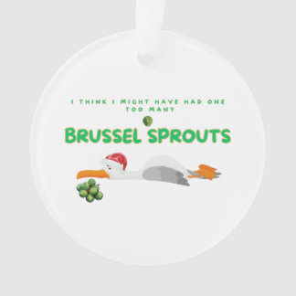 Christmas Seagull - Too Many Brussel Sprouts Ornament