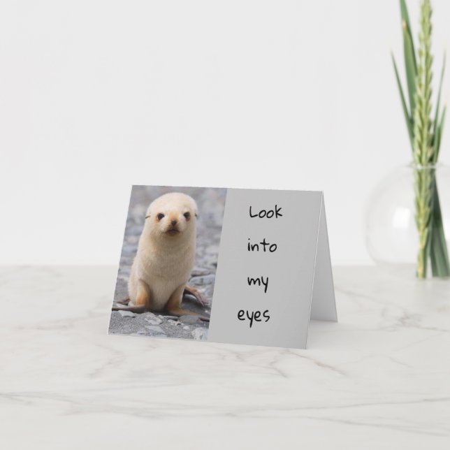 CHRISTMAS SEAL SAYS "MERRY CHRISTMAS" TO "YOU" HOLIDAY CARD (Front)