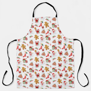 Christmas Seamless Pattern Apron