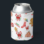 Christmas Seamless Pattern Can Cooler<br><div class="desc">Christmas Seamless Pattern Christmas Background Design.</div>