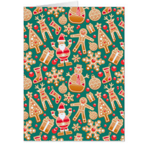 Christmas Seamless Pattern Card