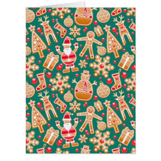 Christmas Seamless Pattern Card (Front)