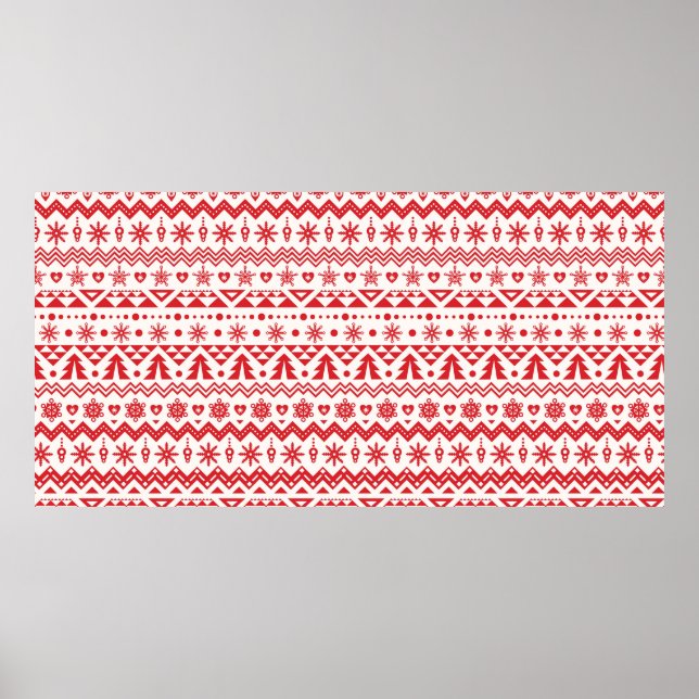Christmas seamless pattern poster (Front)