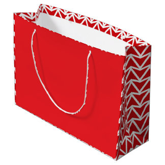 Christmas Seamless Pattern, Red, White, Gift Bags