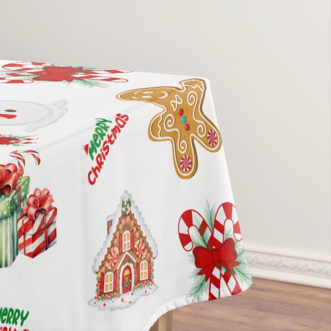 Christmas Seamless Pattern Tablecloth (In Situ)