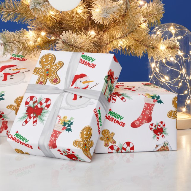 Christmas Seamless Pattern Wrapping Paper (Holidays)