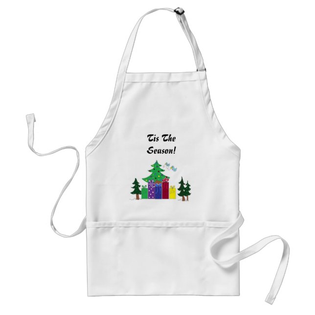 Christmas Season Adult Apron (Front)