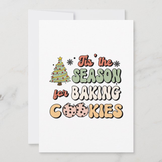 Christmas Season for Baking Cookies Invitation (Front)