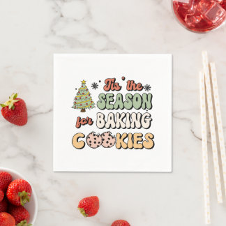 Christmas Season for Baking Cookies Napkins