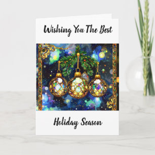 Christmas Season Greetings Holiday Wishes Card