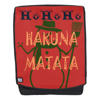 Christmas Season Here We Come Hohoho Hakuna Matata Backpack