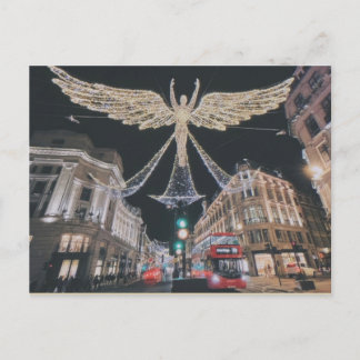 Christmas Season Night on Regent Street, London Postcard