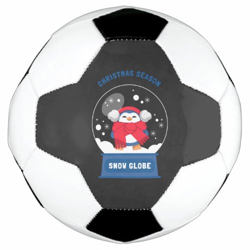 Christmas Season Snow Globe Soccer Ball