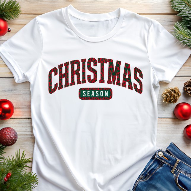 Christmas Season Varsity Style Holiday Tri-Blend Shirt (Creator Uploaded)