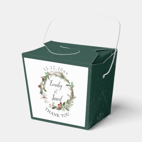 Christmas Season Wedding  Favor Boxes