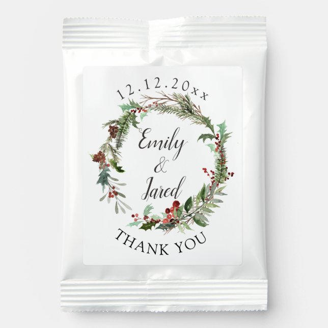 Christmas Season Wedding  Margarita Drink Mix (Front)