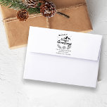 Christmas Season's Greeting Mountain Scene Rubber Stamp<br><div class="desc">Your Christmas mailings and packages will stand out this holiday season with this classic Season's Greetings mountain scene holiday stamp. Easily personalize with your name and return address to make it your own.</div>