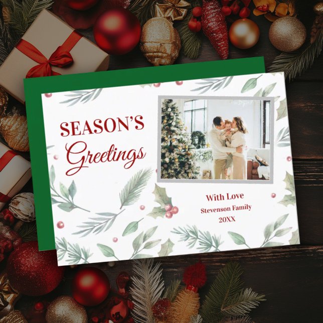 Christmas Seasons Greetings Custom Holiday Card (Creator Uploaded)