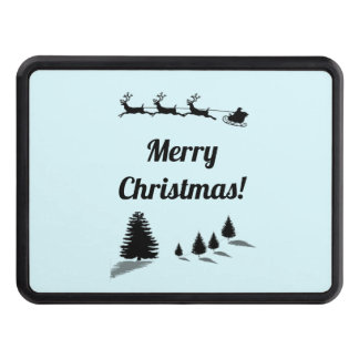 Christmas Season's Greetings Santa Sleigh Hitch Cover