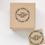 Christmas Secret Santa Gift Exchange Custom Rubber Stamp<br><div class="desc">Suitable for stamping your secret santa gifts,  just add your text</div>