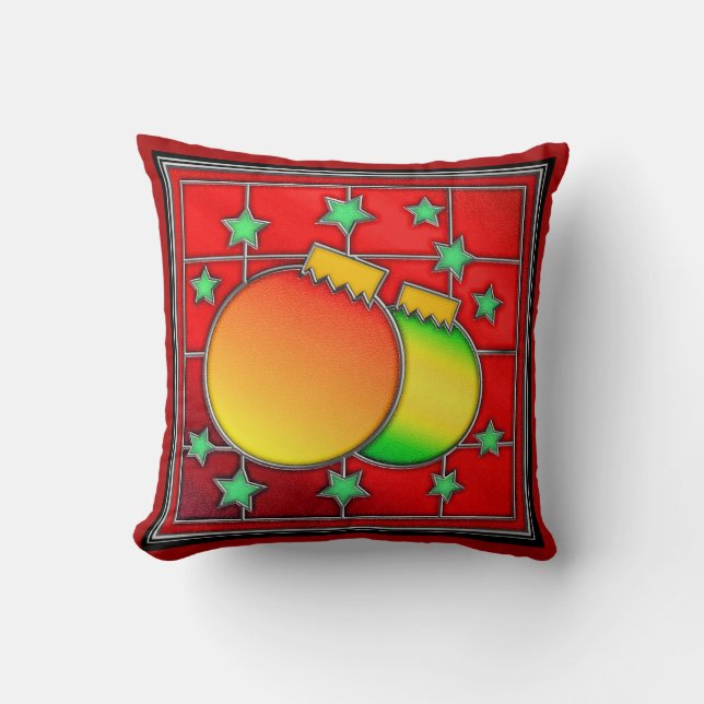 Christmas - See Back Throw Pillow (Front)