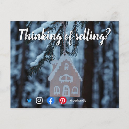 Christmas selling mailer real estate marketing fly flyer
