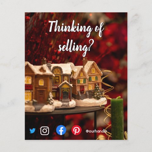 christmas selling mailer real estate marketing flyer