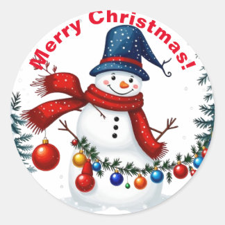 Christmas Series 2 - Snowman Stickers